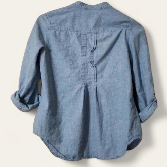Jones New York Sport Denim Button-Up Top - Size Small - Lightly Worn - Picture 3 of 3